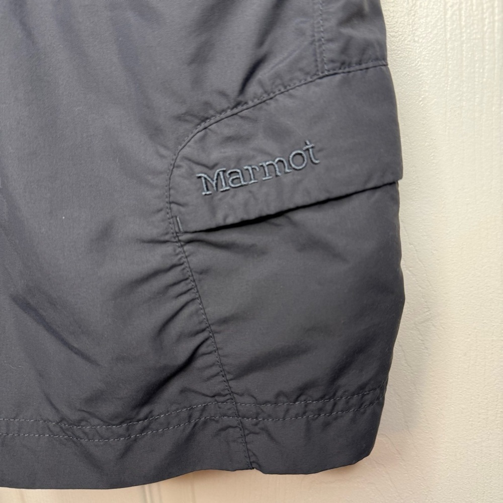 Marmot Women's Dark Gray Outdoor Hiking Shorts with Zipper Pocket Size 8 GUC - Picture 2 of 5
